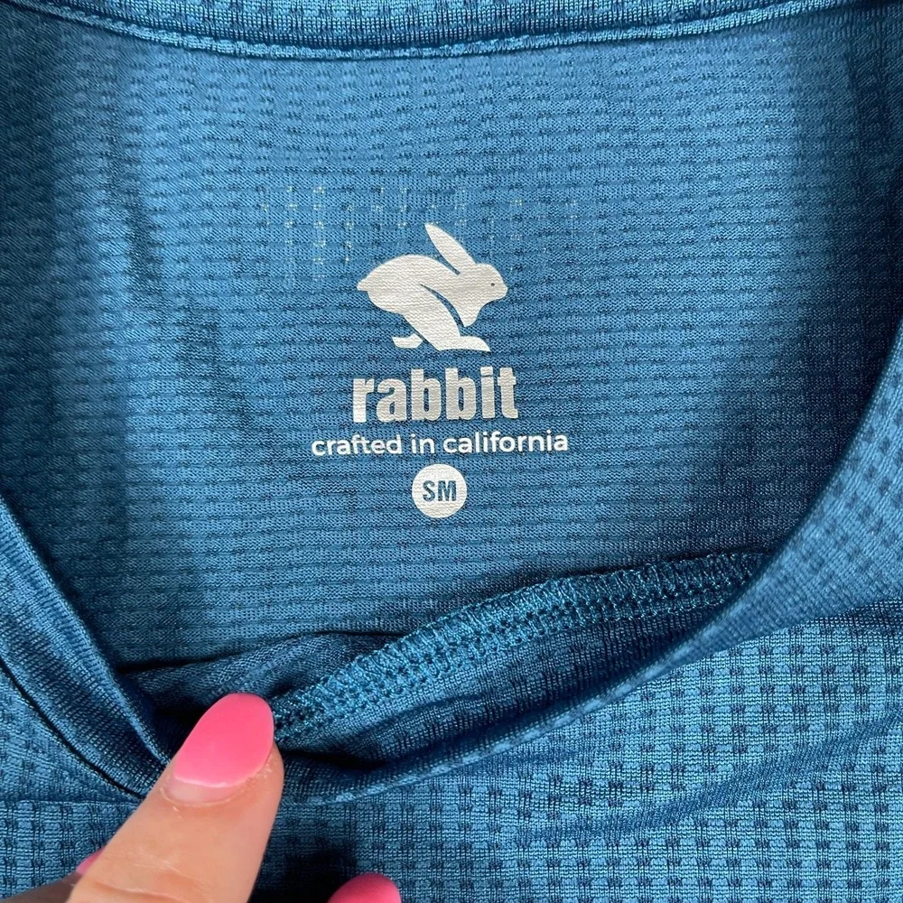 Rabbit‎ Running Men's Strong Running Tee Blue Small Training Sports Trail Large